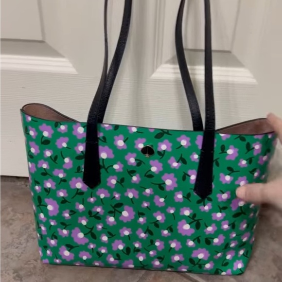 kate spade Handbags - Kate Spade Floral Green Tote Bag